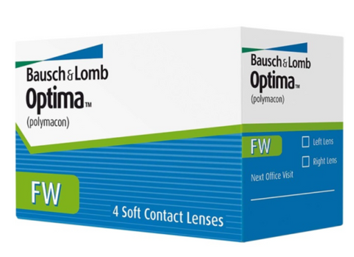 Bausch&Lomb Optima FW Контактные линзы плановой замены, BC=8,7 d=14,0, D(-2.00), стерильно, 4 шт.